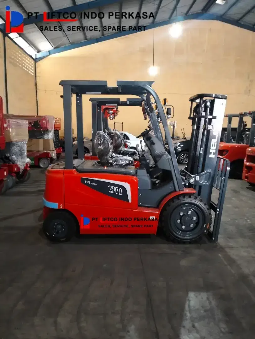 Jual Forklift Elektrik Heli 3 Ton Mast 4.5 Meter Battery Lithium - Image 1 of 1