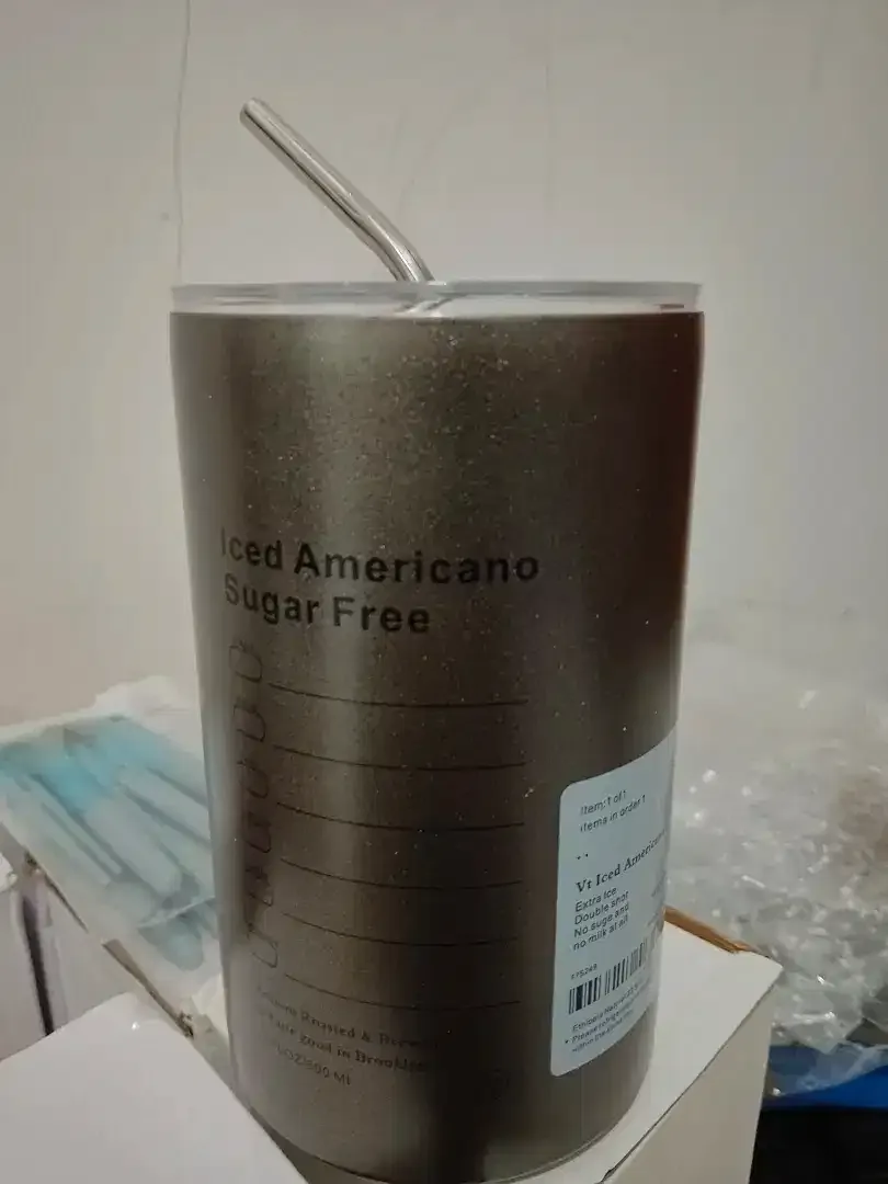 Tumbler Stainless Tebal Free Sedotan 600ml Tahan panas+dingin -+10jam - Image 2 of 5