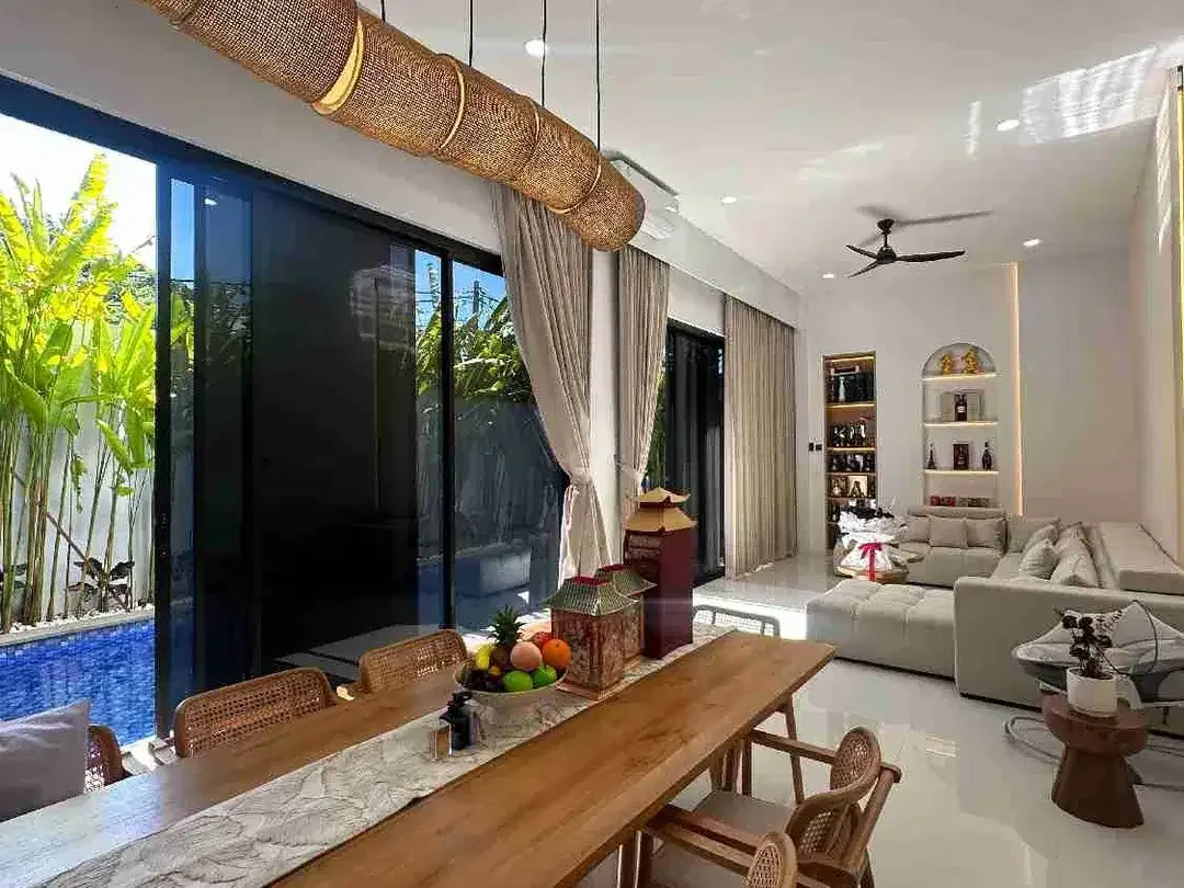 DIJUAL VILLA MODERN TROPIS 3 BR JIMBARAN BAWAH VIEW GWK DG SMART LOCk DOOR - Image 5 of 10