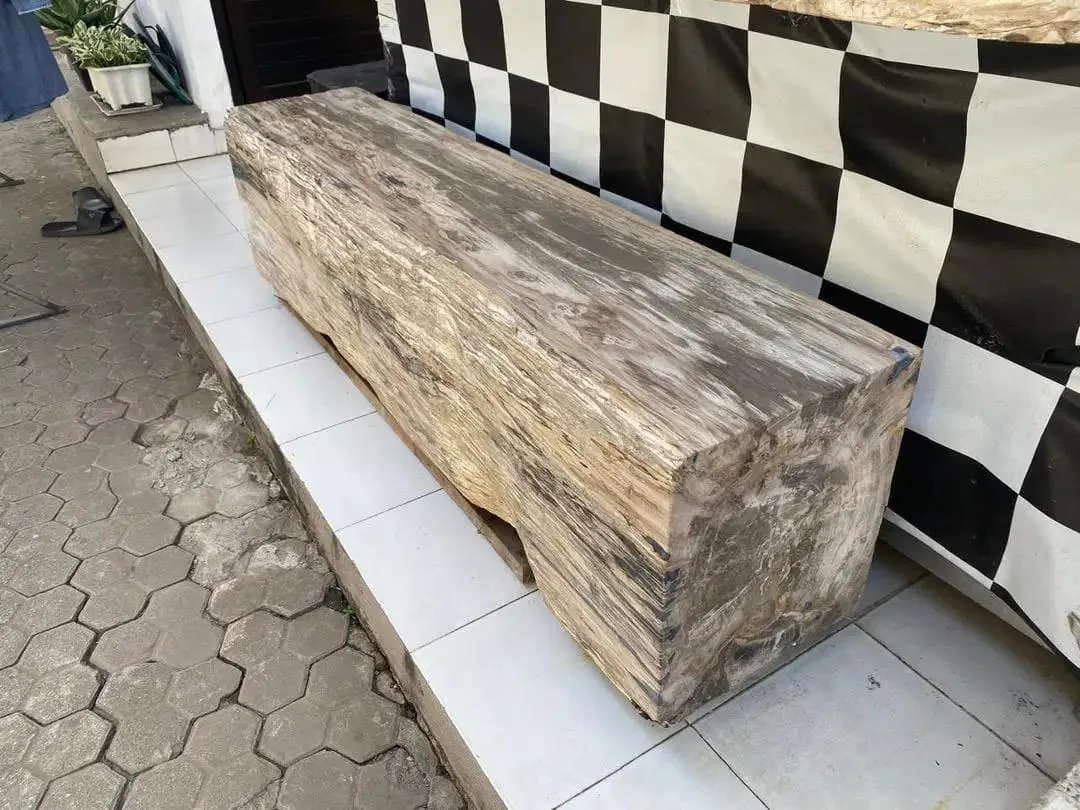 Meja Kayu Fosil dan Kursi Kayu fosil - Image 2 of 3