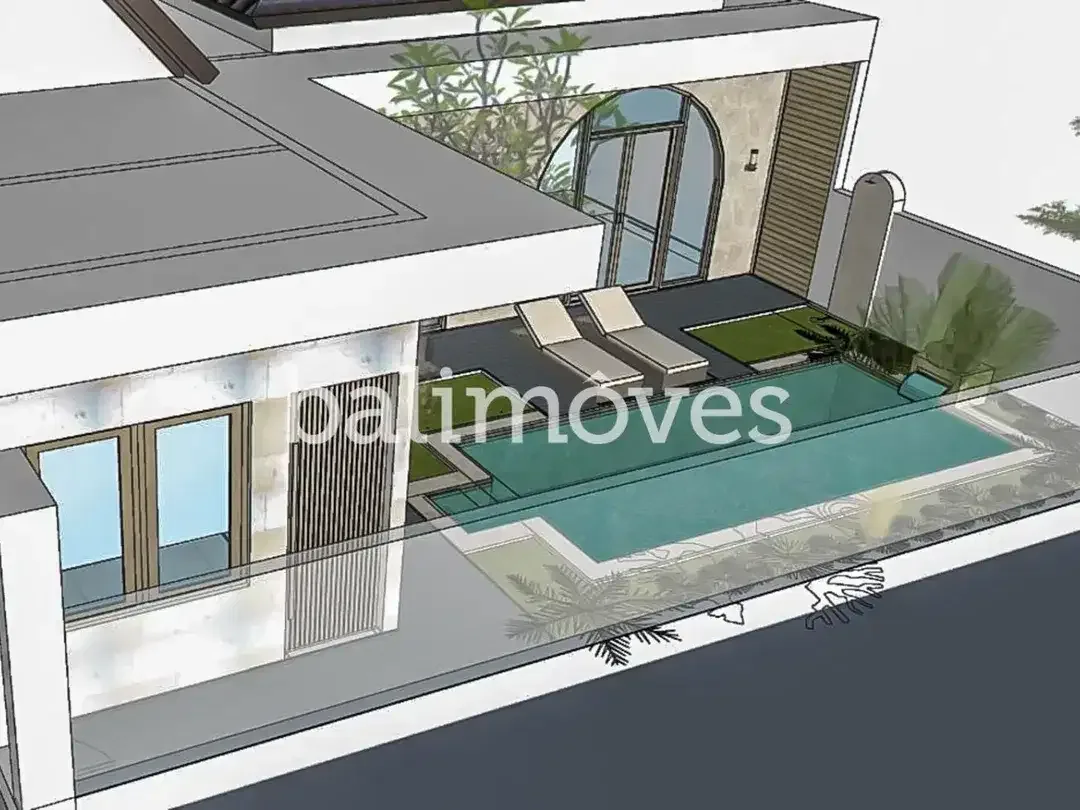Villa Dua Kamar Tidur yang Belum Dibangun di Tepi Pantai Sanur - Image 10 of 10