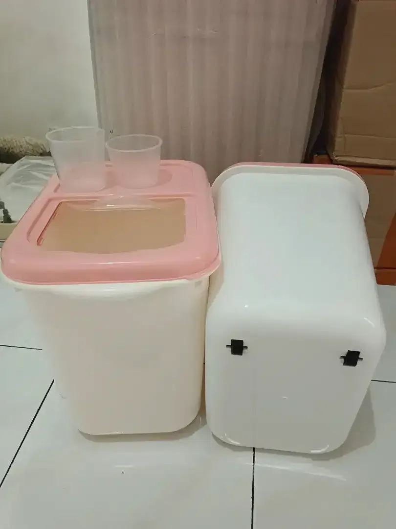 Tempat Kotak Penyimpanan Beras Storage Kapasitas 10kg Tutup Sliding - Image 3 of 4