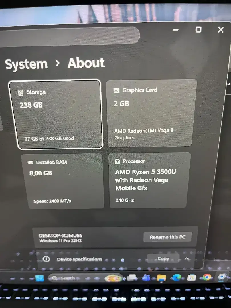 Dijual Laptop 2 in 1 Lenovo ideapad C430 Amd ryzen 5 (ram 8/nvme 256) - Image 8 of 8