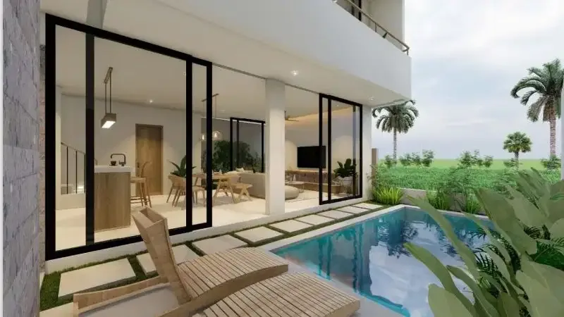villa on process at cemagi,beach view and rice field - Image 2 of 10