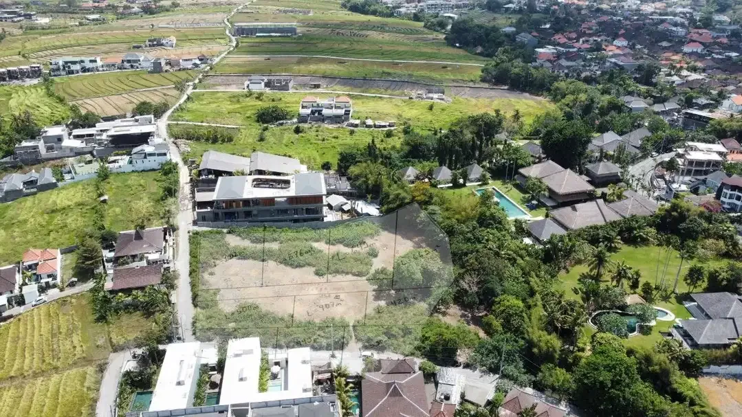 TANAH PERERENAN 800 METER PANTAI MURAH VIEW SAWAH GAK BIKIN SUSAH - Image 6 of 10