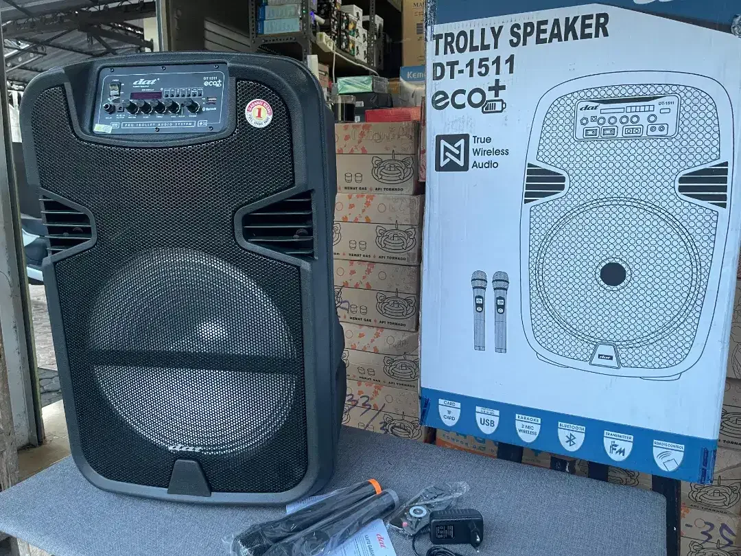 Baru merk DAT speaker troly karaoke besar 15 inch - Image 2 of 4