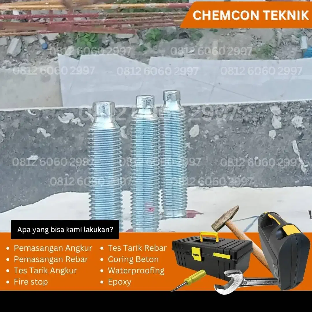 # Jasa Pemasangan Angkur Chemical | M8–M24 | Tanam Angkur Beton - Image 3 of 5