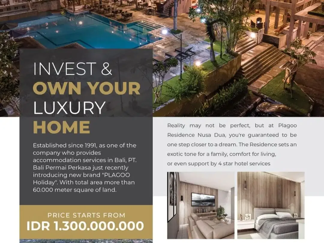 Leasehold Villa Plagoo Residence Mumbul Nusa Dua - Image 2 of 10