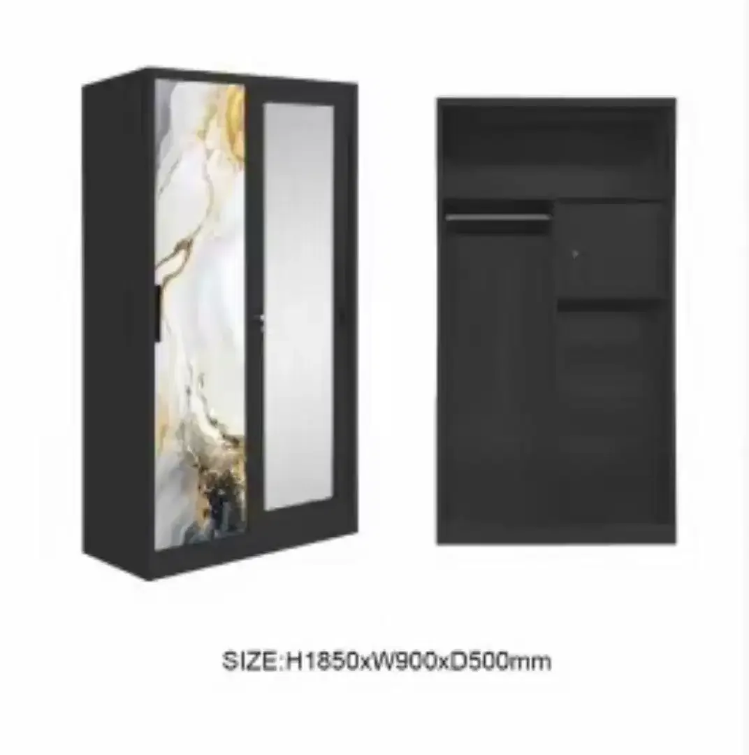 Lemari plat besi 2 pintu 90x50x185 - Image 1 of 6