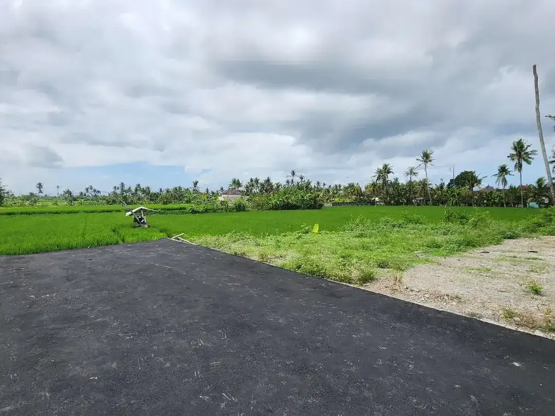 Tanah kavling dengan view sawah berlokasi strategis di Pering, Blahbatuh, Gianyar. - Image 1 of 8