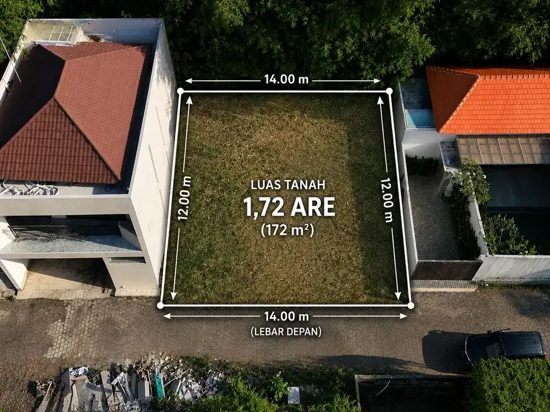 Tanah Kavling 1,72 Are di Jl. Langui Kauh, Ungasan – Ideal untuk Villa Pribadi atau Investasi - Image 1 of 8