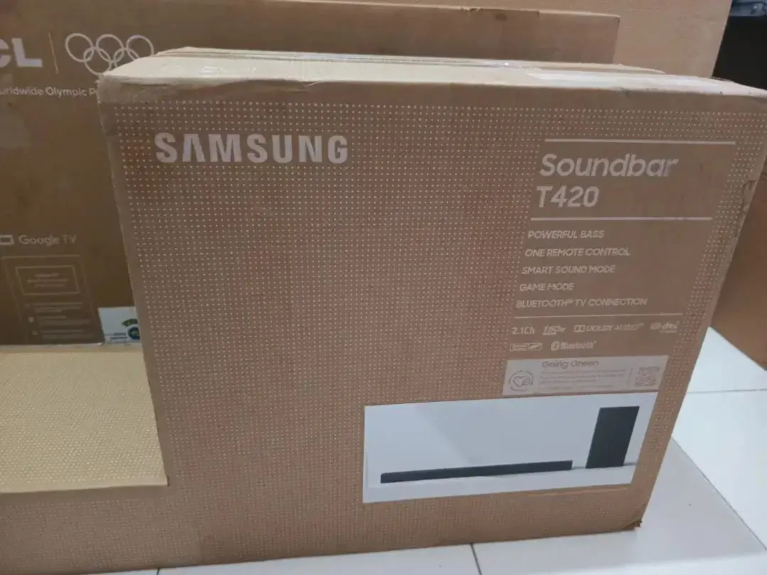 Soundbar+ Sub Woofer Samsung Dolby Audio Bluetooth Kabel optic BARU - Image 3 of 4