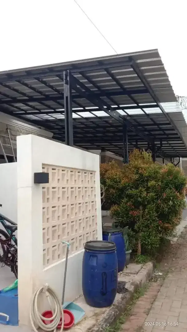 KANOPI berkualitas bagus murah baja ringan terpasang - Image 4 of 10