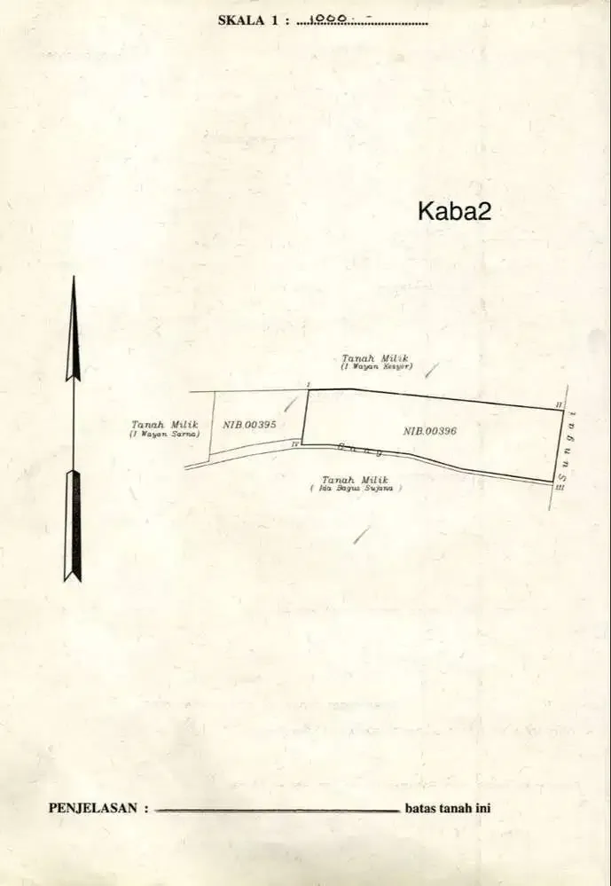 DIJUAL TANAH PINGGIR SUNGAI KAWASAN VILLA - Image 3 of 10