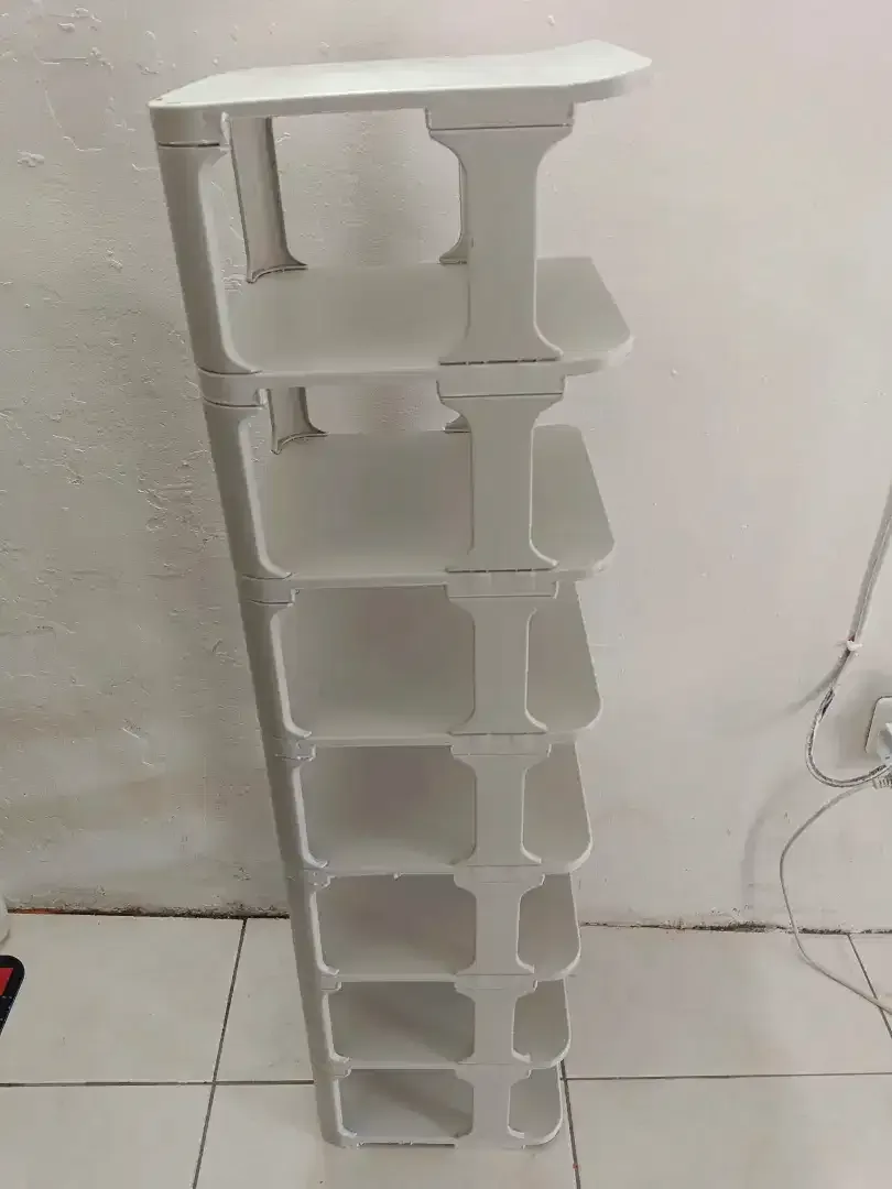 Rak Sepatu Serbaguna 8susun Putih Uk.24x26x100cm Bhan Tebal,Kuat,Awet - Image 3 of 4
