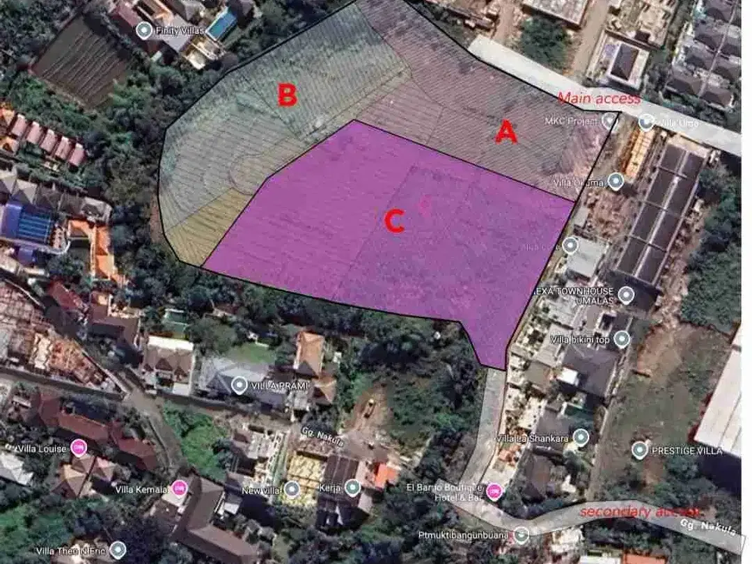 DIJUAL TANAH LUAS DI UMALAS BUMBAK KEROBOKAN KUTA BADUNG - Image 3 of 4
