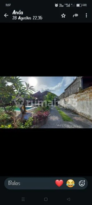 Di Jual Tanah Bonus Bangunan Lokasi Intan Permai Kerobokan Kuta Utara Sangat Dekat ke Seminyak dan Petitenget - Image 3 of 4