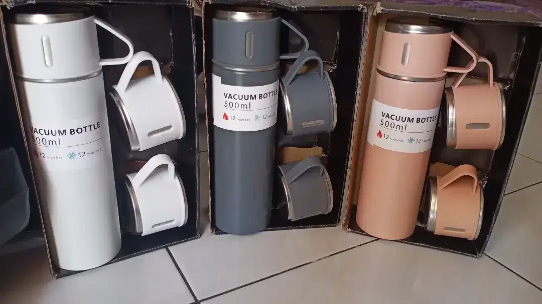 Dijual Murah 60rb SEPAKET(BARU)Termos Sultan Vacuum Flask Set 500ml - Image 3 of 4