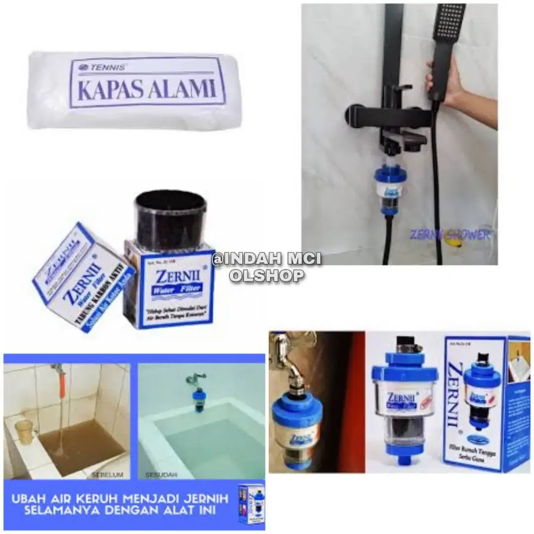 Filter Saringan Air / Penyaring Air Kran Zernii / Refil Karbon Kapas - Image 1 of 1