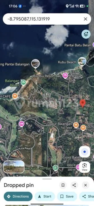 Tanah Murah Siap Bangun Pink Zone3 Menit ke Pantai Balangan Bali - Image 1 of 4
