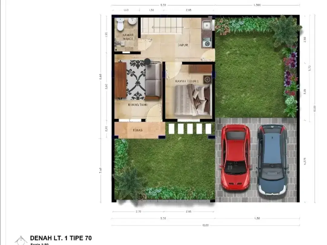 rumah baru 2 lantai di jimbaran,free pajak,balik nama,pagar - Image 10 of 10
