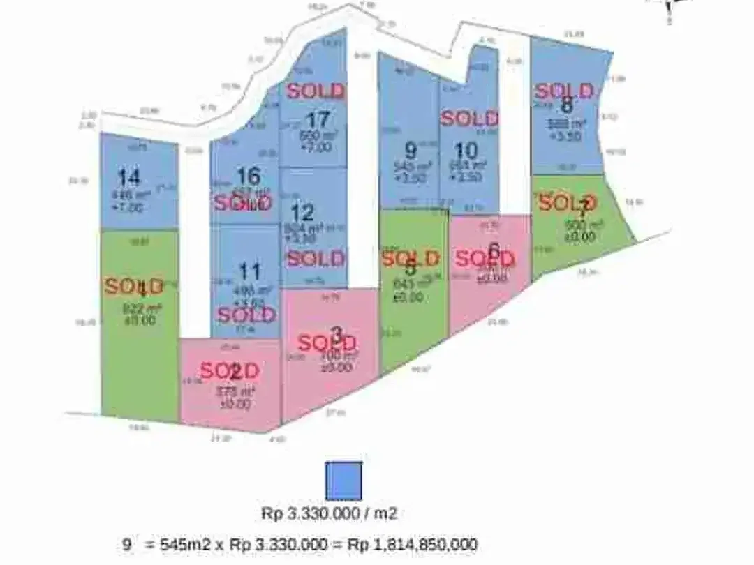 Dijual Cepat Tanah Kavling Los Tebing View Kelingking Bunga Mekar Nusa Penida, Kapling 14, 446m², SHM, Rp 1M - Image 3 of 3