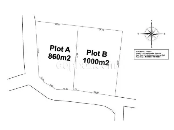 Commercial land of 1,860 in hook position for sale in Ungasan, Bali - Image 7 of 10