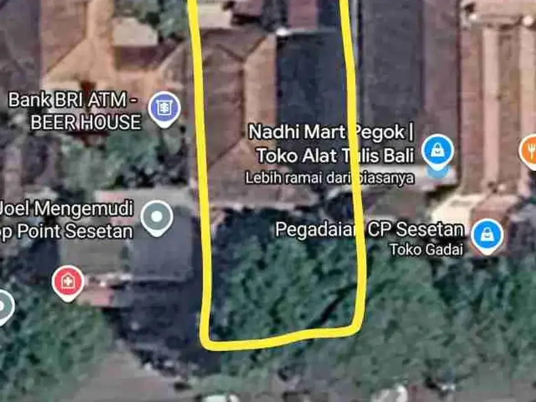 Lahan Komersial 500m² Bonus Rumah di Sesetan - Image 4 of 10