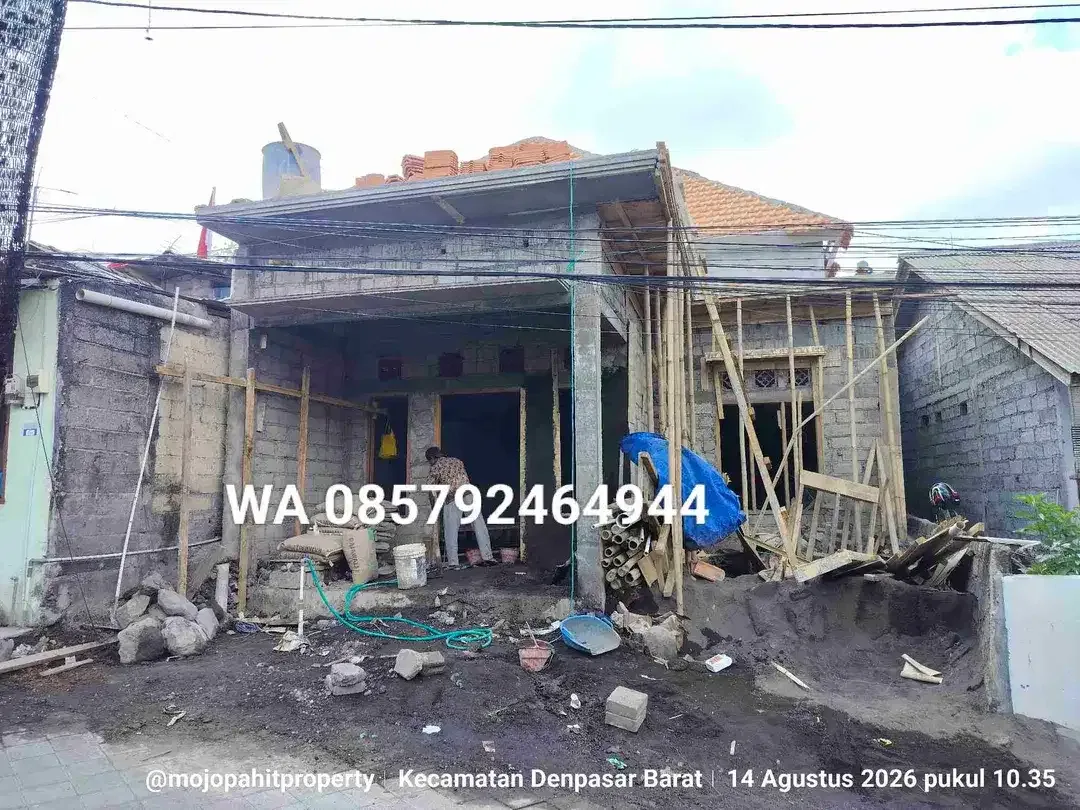 Di jual rumah baru minimalis lantai 1 dan masih proses tahap pembangunan -+ 85% di buana raya Denpasar - Image 2 of 10