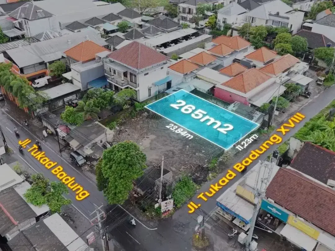 Tanah Renon Lokasi Premium Jalan Tukad Badung - Image 2 of 5