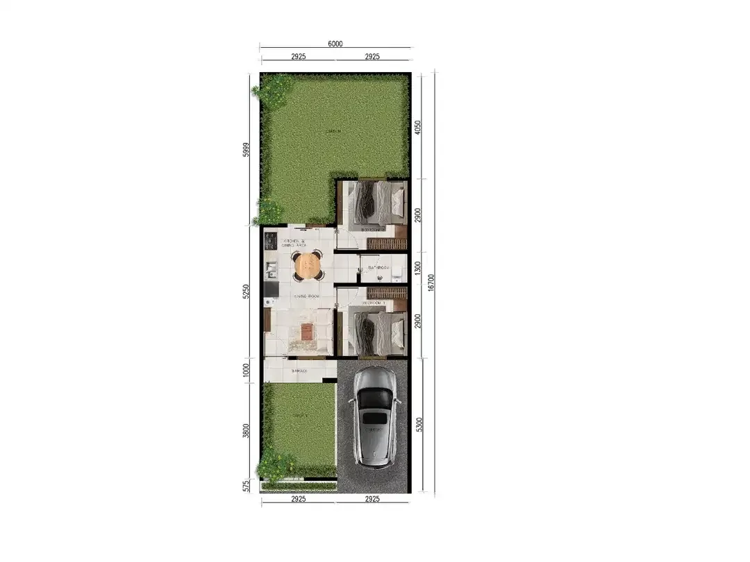 rumah baru di dharmawangsa kampial,lokasi strategis,harga murah - Image 6 of 9