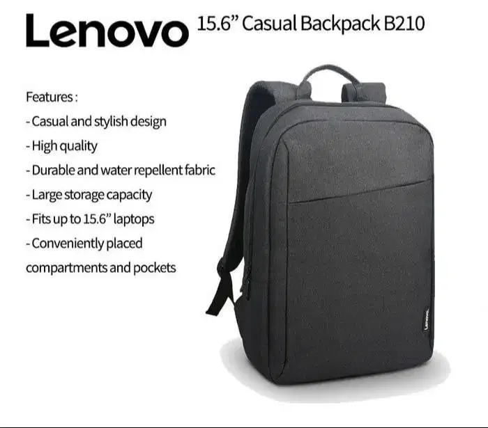 [FS] Tas Ransel Laptop Lenovo Original B210 15.6 inch - Image 5 of 6