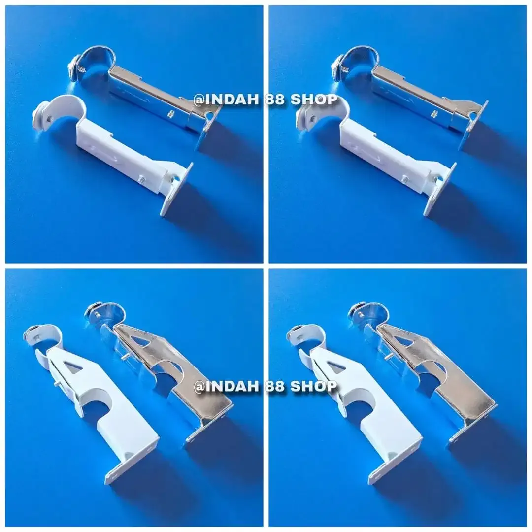 Bracket Penyangga Tiang Pipa Gorden - Image 1 of 1
