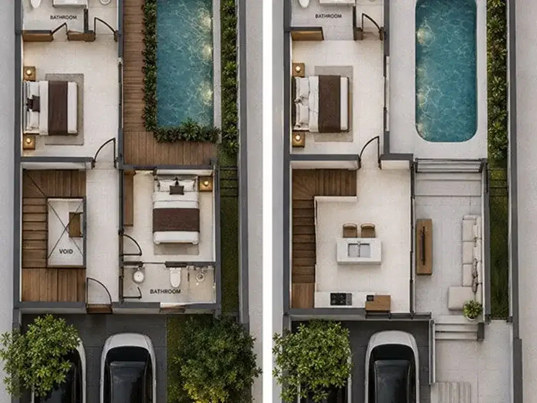 DREAM HOME PRE-SALE – Dijual Inden Villa Modern 3 Kamar Tidur di Bali Arum Jimbaran Bali - Image 8 of 10