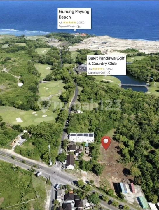 Dijual Tanah Kavling dengan View Laut Lokasi di Pandawa Dekat Lapangan Golf - Image 3 of 4