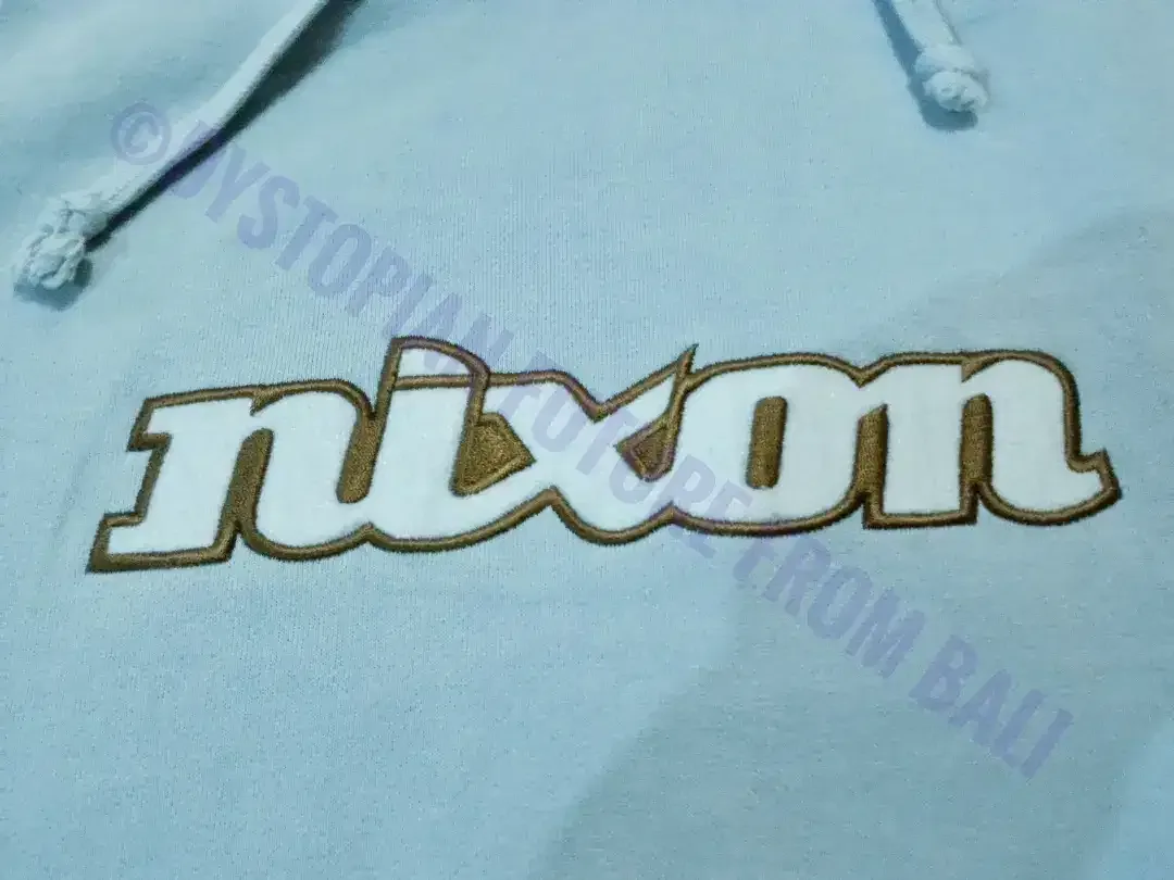 Rare Vintage Hoodie Nixon - Embroidered Logo - Image 3 of 8
