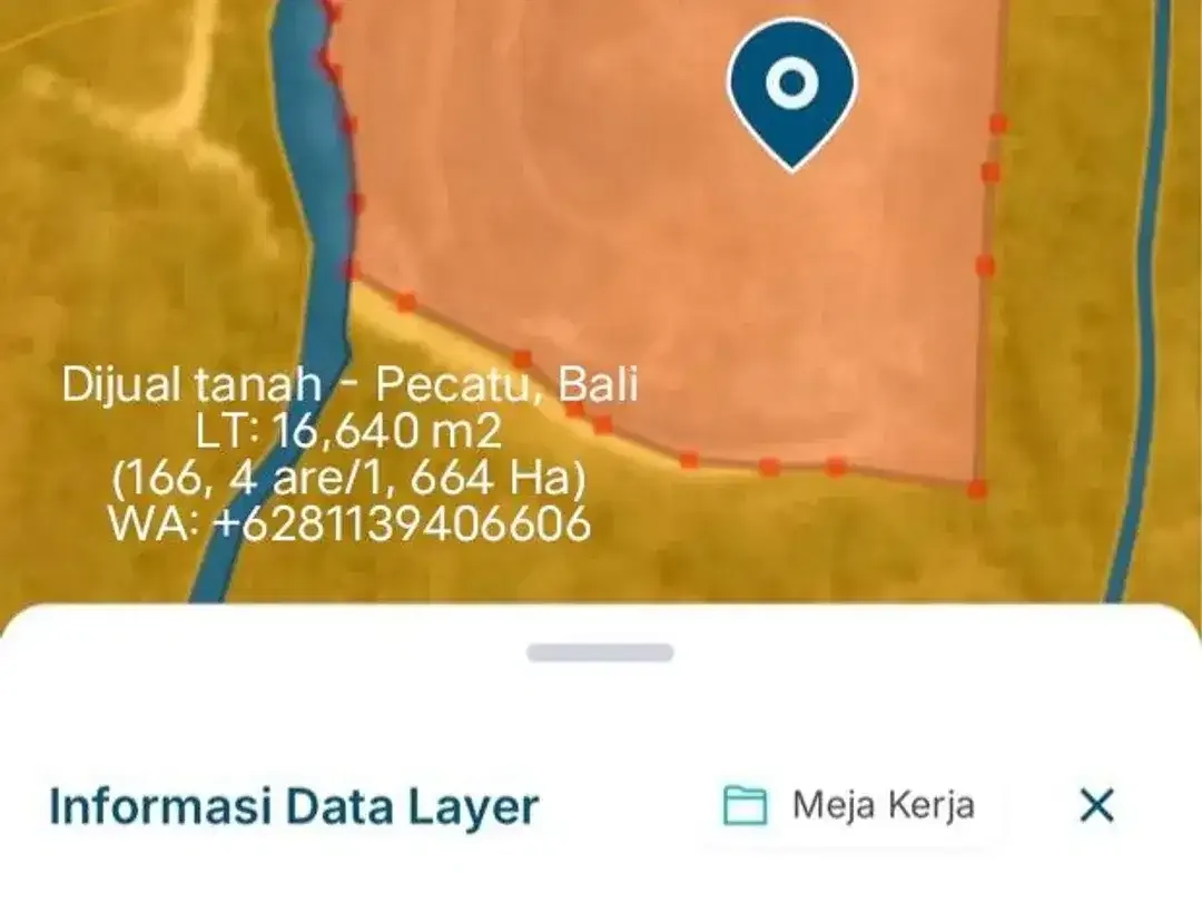 Dijual Tanah Luas 1.664Ha Pecatu Kuta Selatan Bali - Image 4 of 5