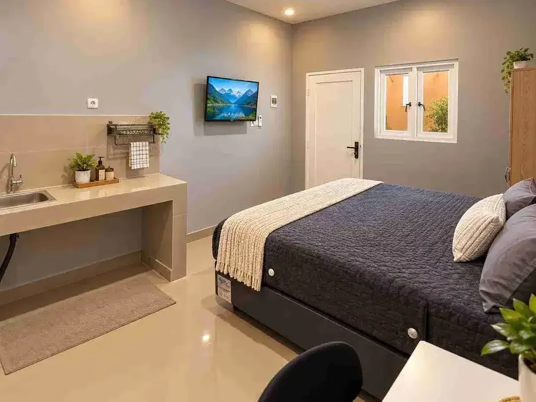 DIJUAL KOST ELIT DEKAT UNUD JIMBARAN / BANGUNAN BARU • FULL FURNISHED • VIEW GWK - Image 6 of 10