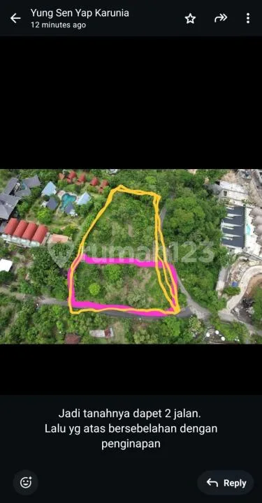 Dijual atau Disewakan Tanah Area Padang Padang, Uluwatu Bali - Image 2 of 4