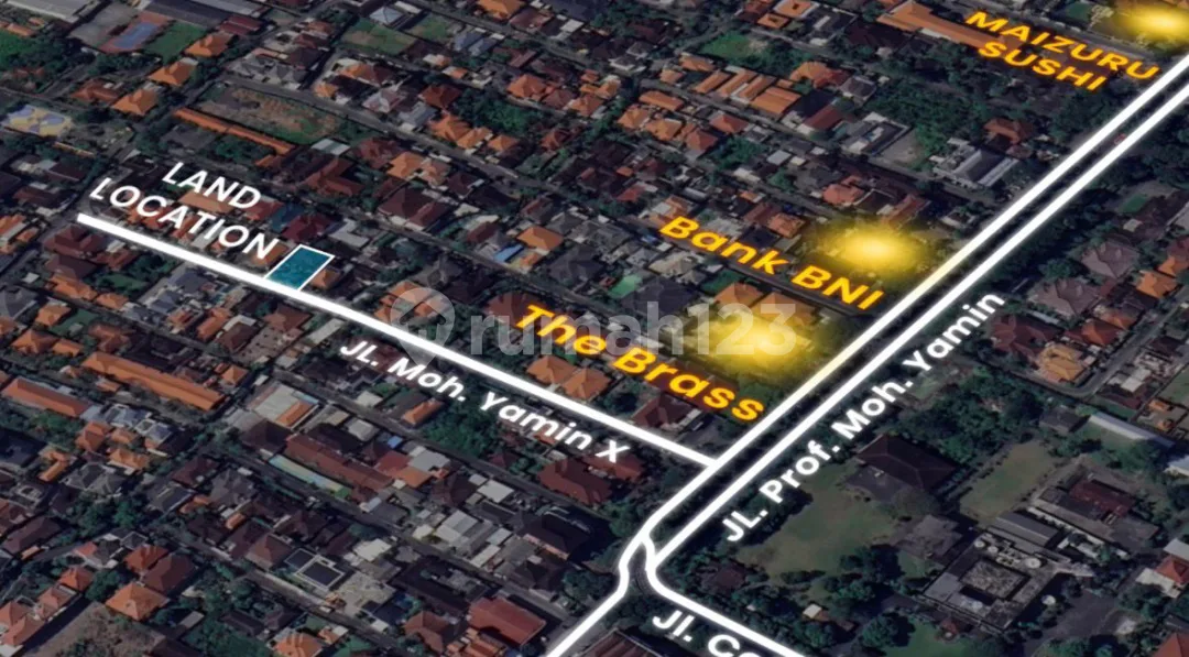 Tanah Premium di Moh Yamin Renon Dk Sanur Badak Agung Hayam Wuruk - Image 4 of 4