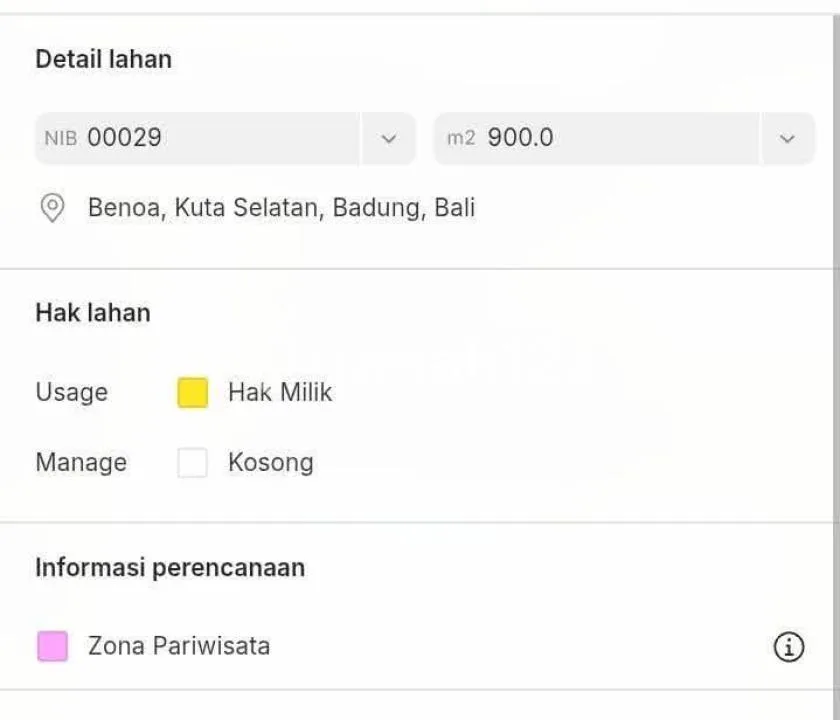 Dijual Tanah Impian Nusa Dua - Image 1 of 4