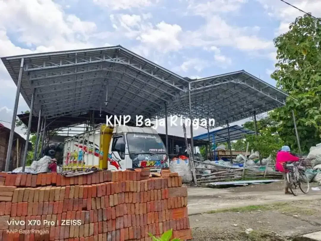 Kanopi baja ringan, rangka baja ringan, Canopy besi hollo, plafon PVC - Image 9 of 9
