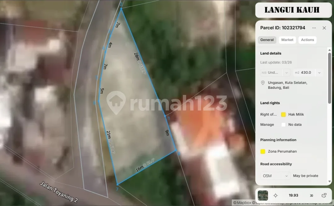 Tanah Premium 4,3 Are Super Lebar & Strategis di Ungasan - Image 4 of 4