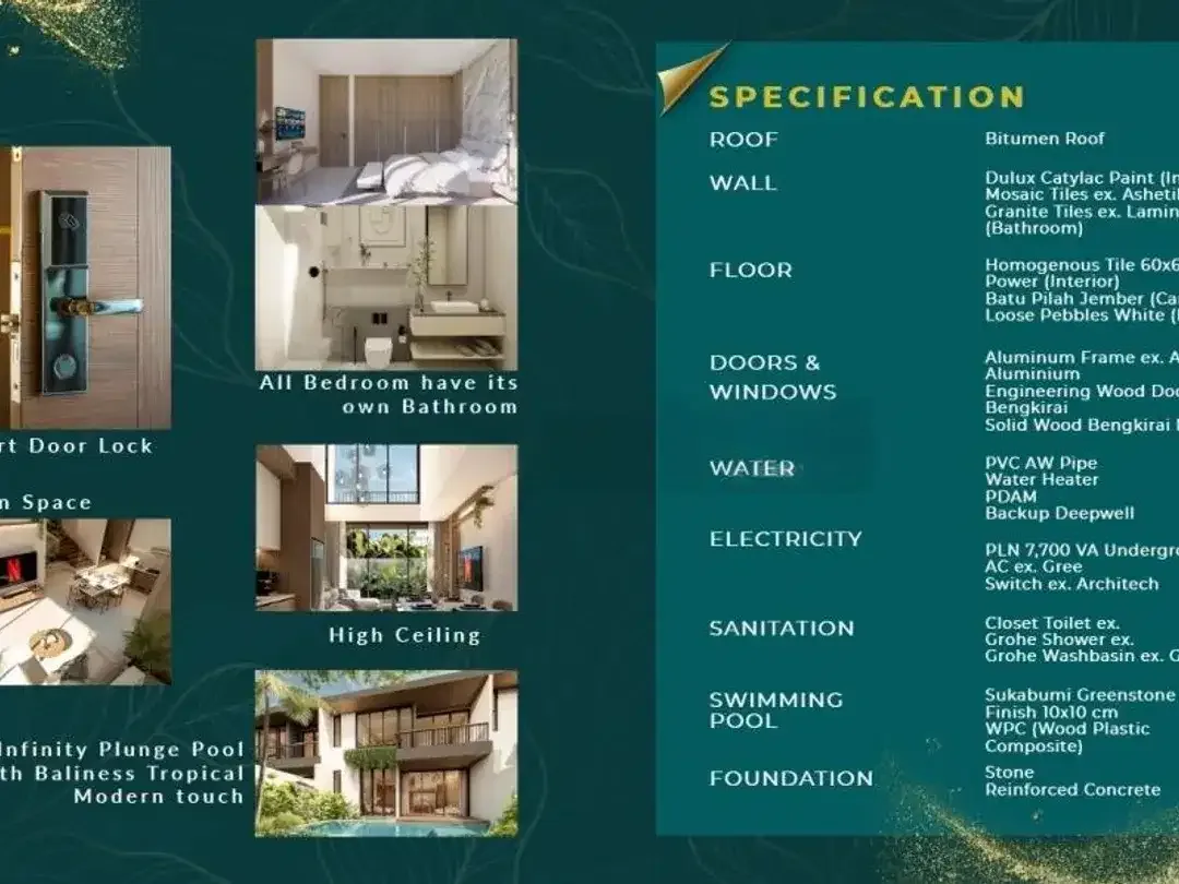 VILLA CLUSTER MEWAH PREMIUM 3 KAMAR DI PERBUKITAN UNGASAN - Image 8 of 10