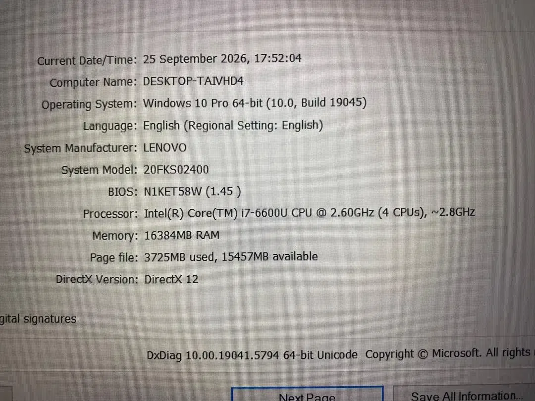 Lenovo ThinkPad P50S Core i7Gen6 Ram 16Gb SSD 256GB NvidIa 2GB Mulus - Image 10 of 10