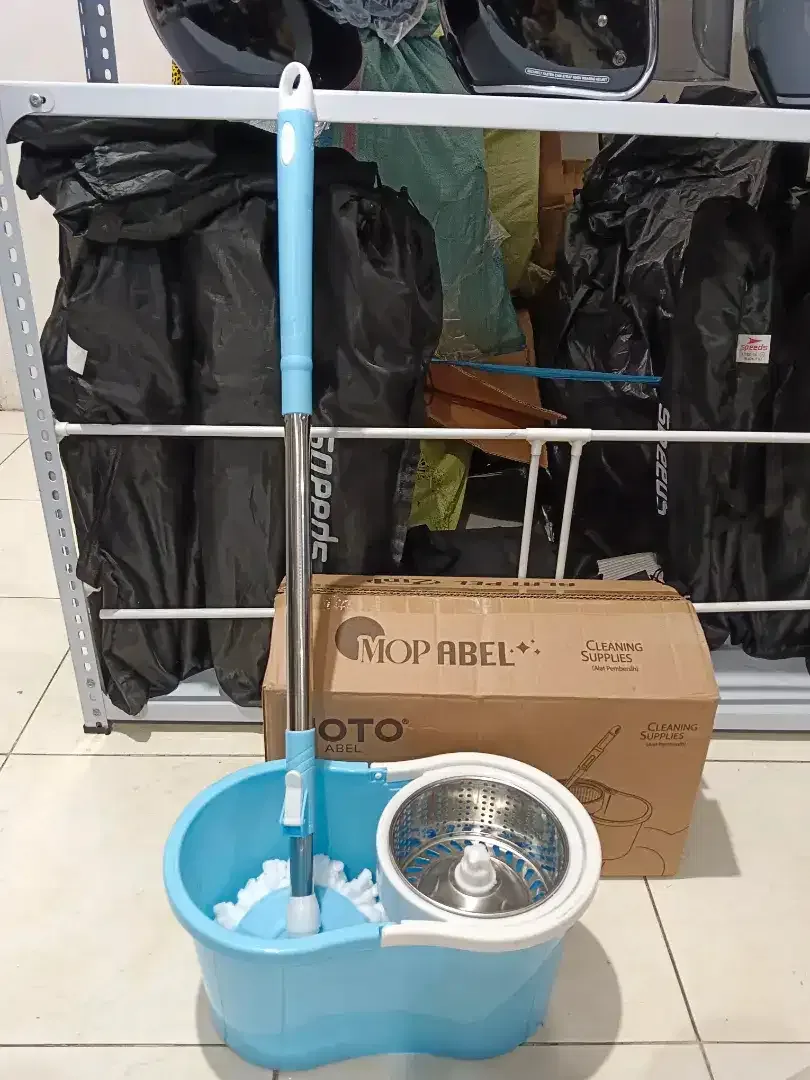 Alat Pel Lantai Stainless Super Mop Ember Pencuci Putar kap 2-3L - Image 1 of 8