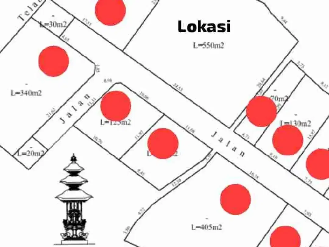 Tanah 500m2 Lingk Villa di Buduk dekat Tumbak bayuh pererenan - Image 7 of 7