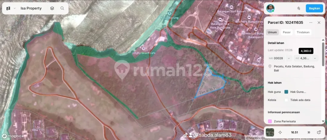 Dijual Tanah Strategis Uluwatu - Image 4 of 4