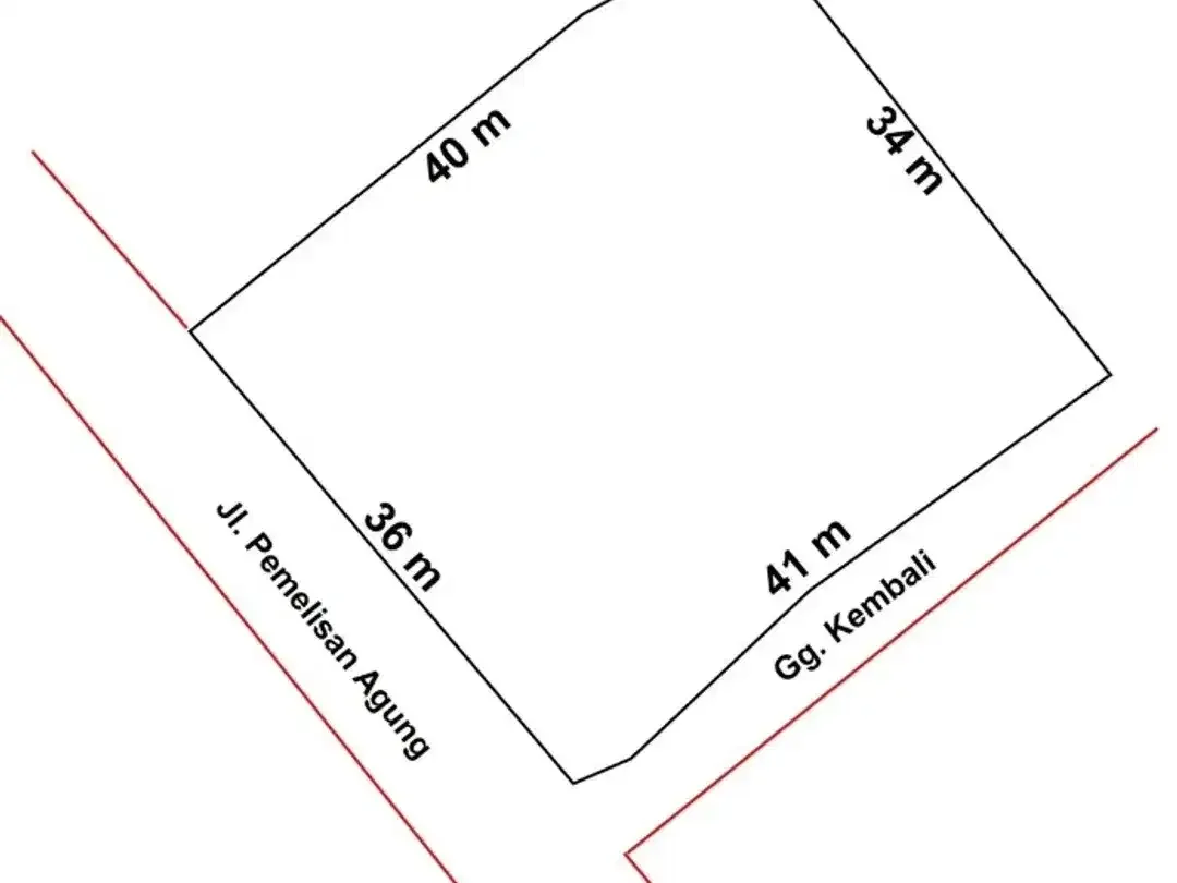 tanah premium pinggir jalan dekat pantai brawa - Image 4 of 5