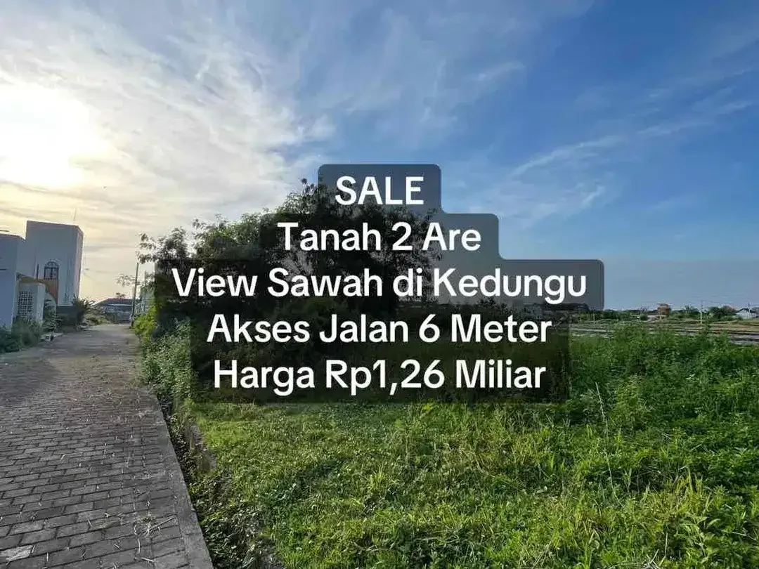 SALE Tanah 2 Are Dekat Pantai Kedungu View Sawah - Image 1 of 5